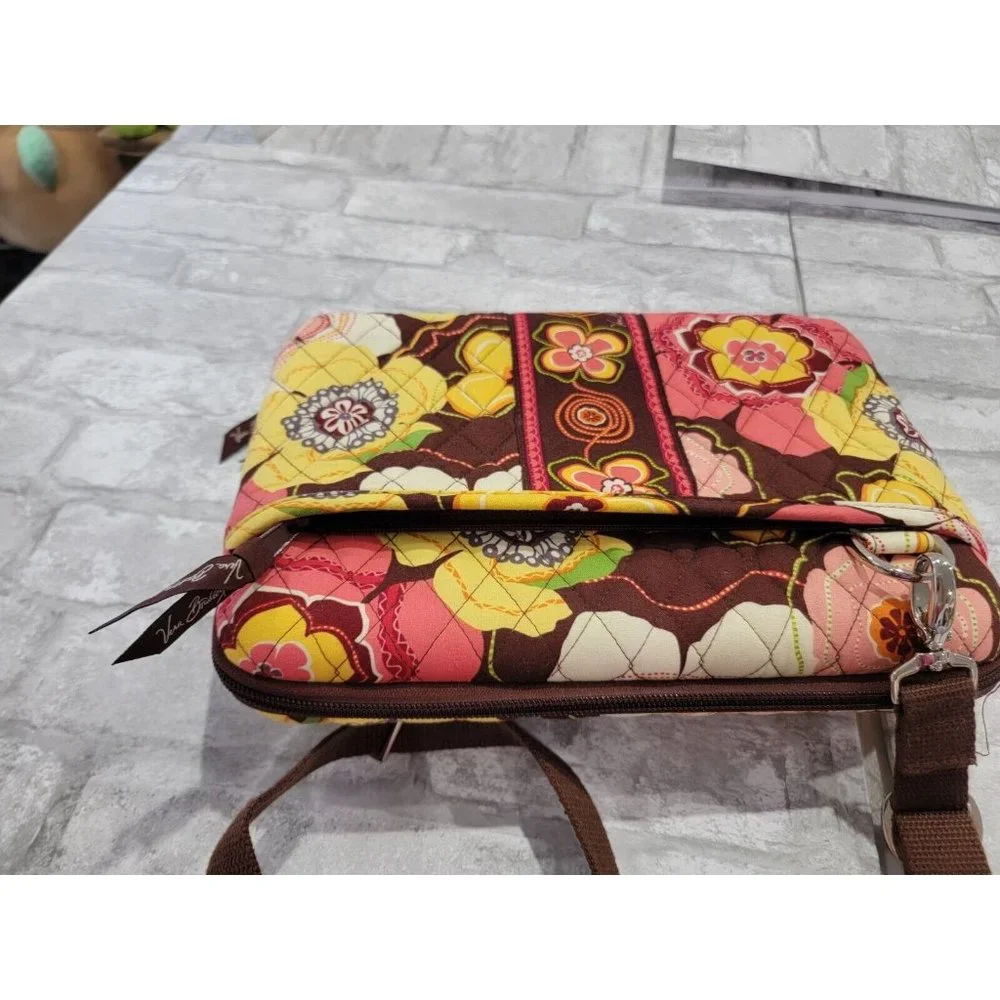 Vera Bradley Buttercup Hard Shell Tablet Case 1/2010 Retired Brown Laptop Floral